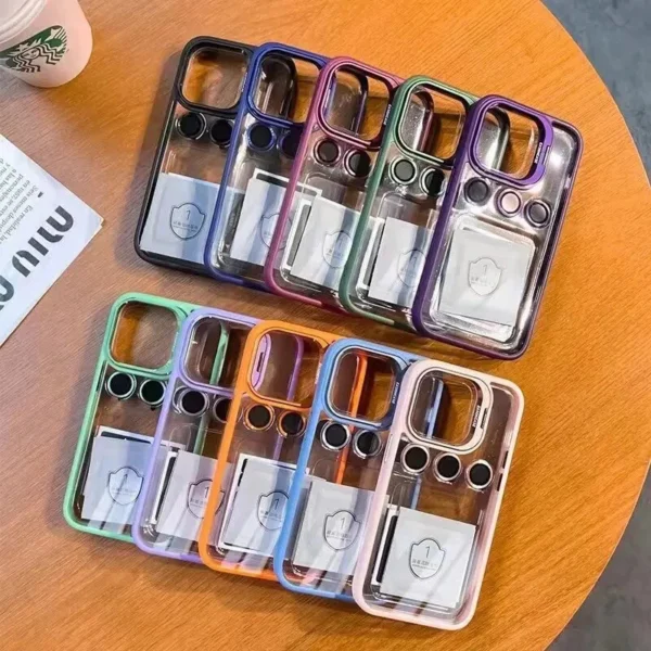 3-in-1 Lens Case with Camera Glass Protector & Stand
