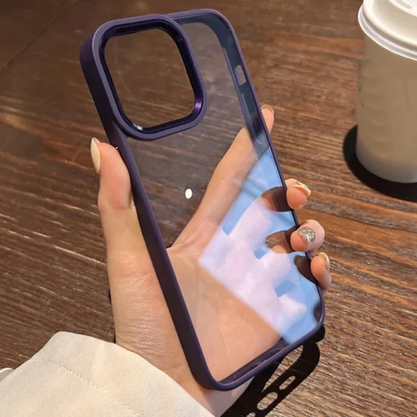 Deep purple AirSkin bumper Case for iPhone models including 15 Series - Image 2