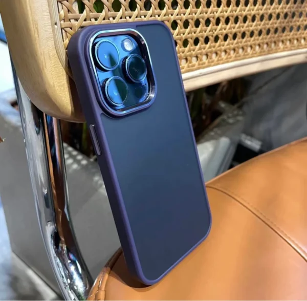 Deep purple AirSkin bumper Case for iPhone models including 15 Series - Image 4