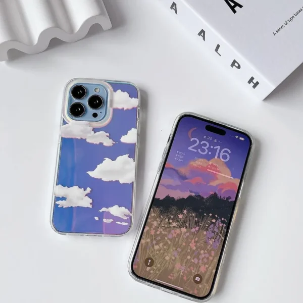 Cloud holographic case for iPhone - Image 5