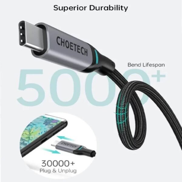 CHOETECH PD 100W USB-C to USB-C Charging Cable XCC-1002
