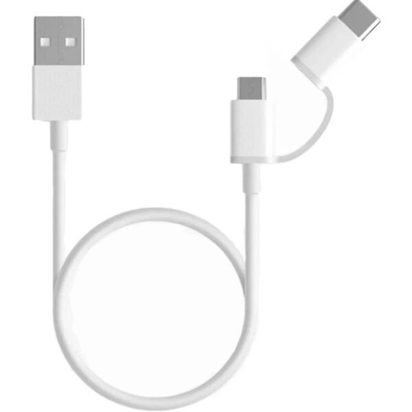 MI 2 IN 1 USB CABLE MICRO USB TO TYPE C (30CM)