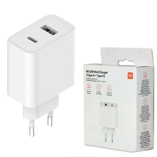 MI 33W Wall Charger (TYPE-A + TYPE-C)