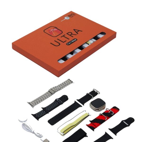 Ultra Smart Watch With 7 Straps - Image 3