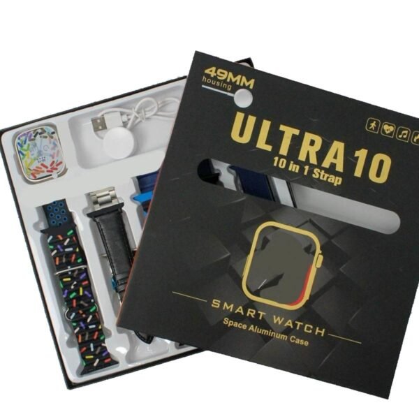 Ultra Smart Watch With 10 Straps - Image 3
